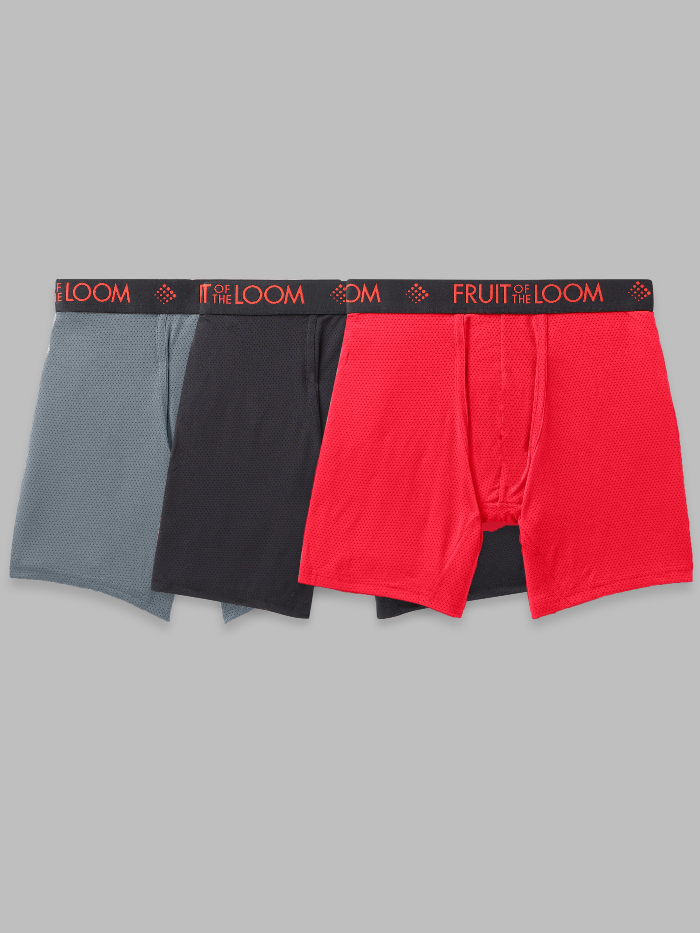 Fruit of the Loom Boys Breathable Micro Mesh Boxer Brief, 4-Pack, Sizes S-L  