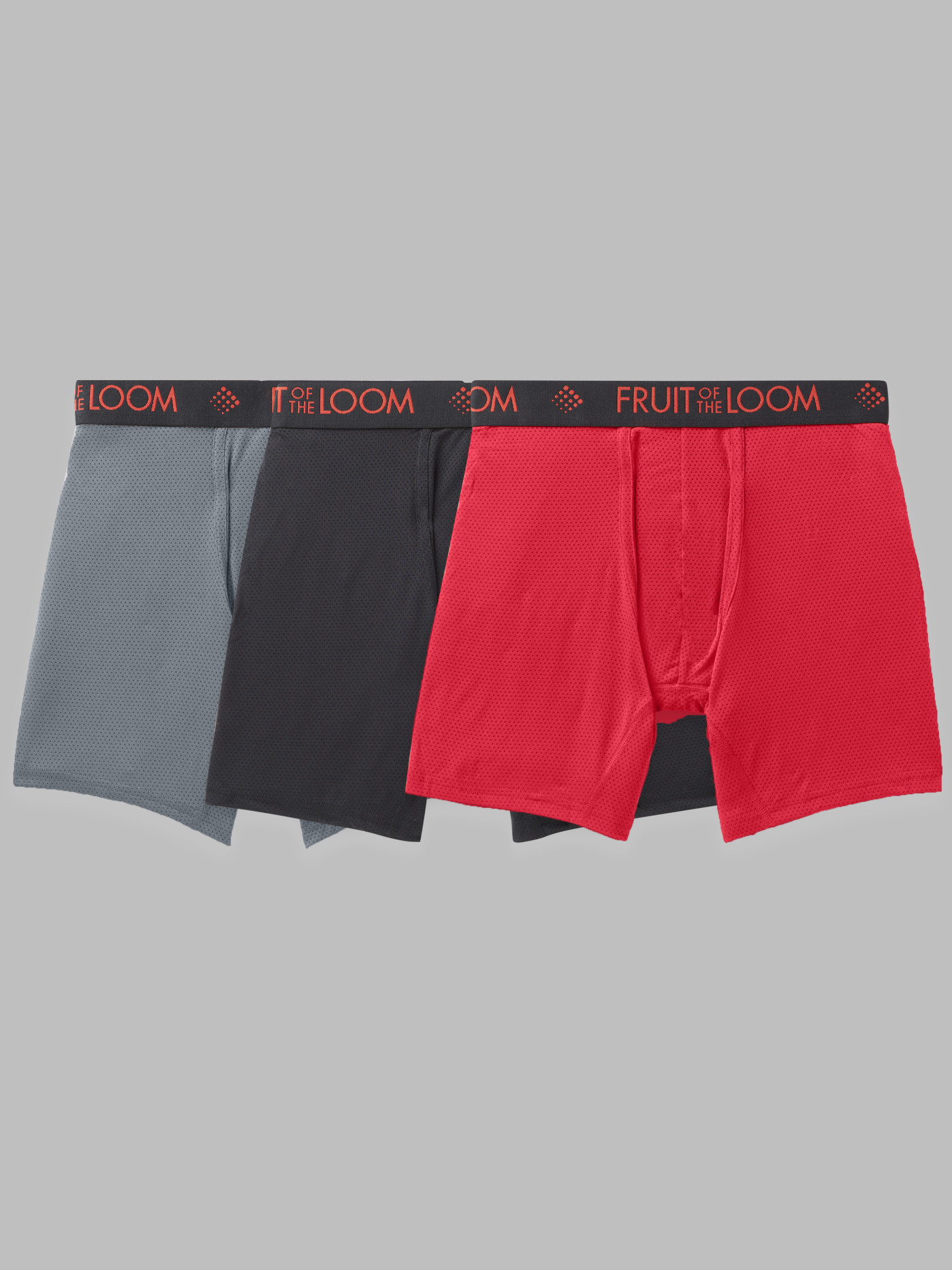 Fruit of the Loom Boys Breathable Micro Mesh Boxer Brief, 4-Pack, Sizes S-L  