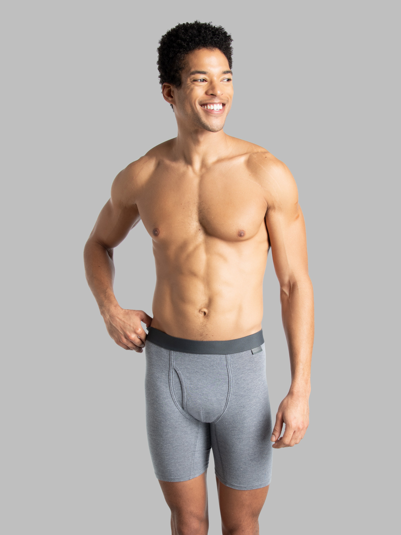Members Mark Underwear - Stretch Boxer Briefs (5 Pack), Black