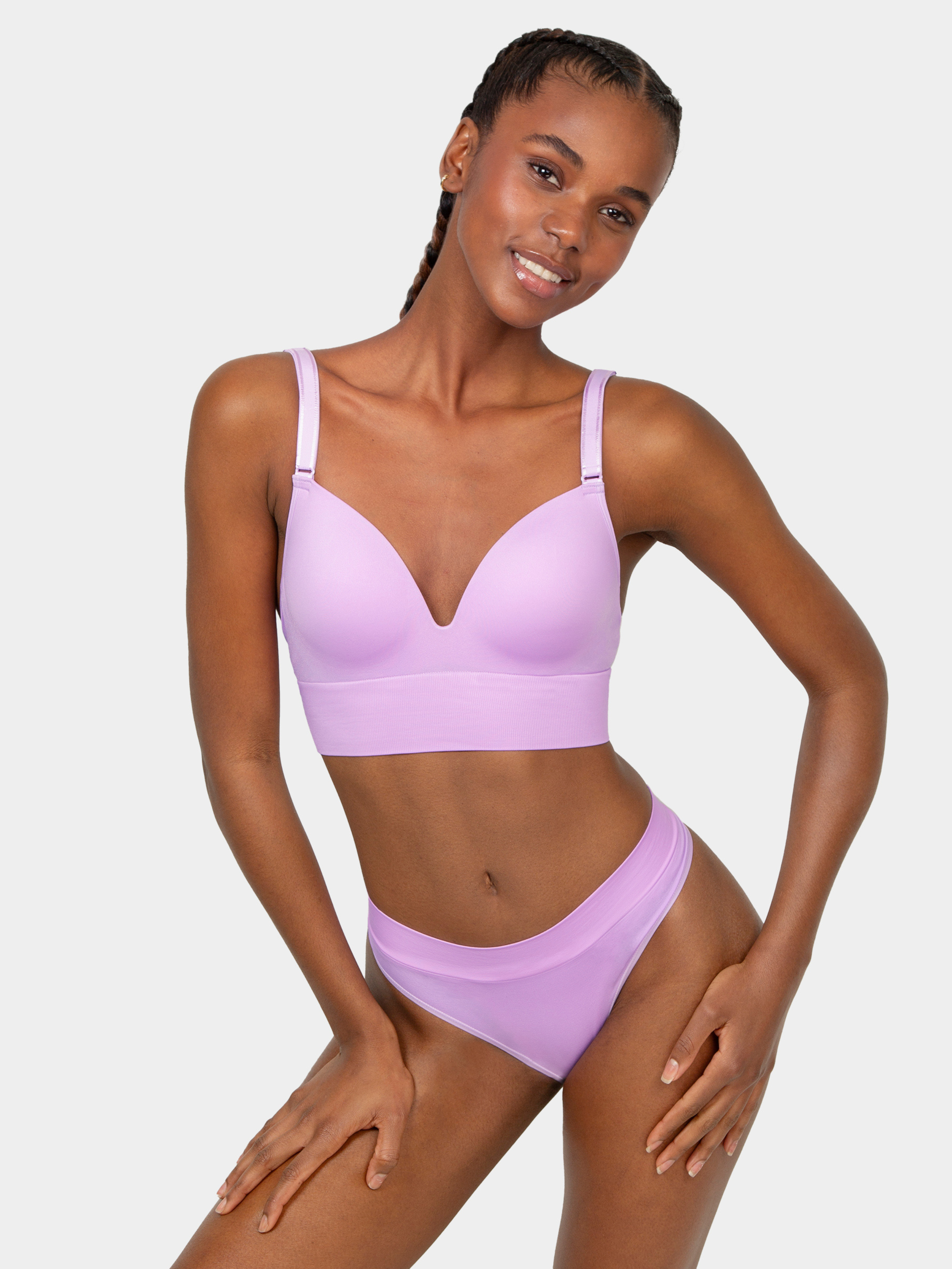 &#39;Sneak Chic&#39; Seamless Thong, 3 Pack