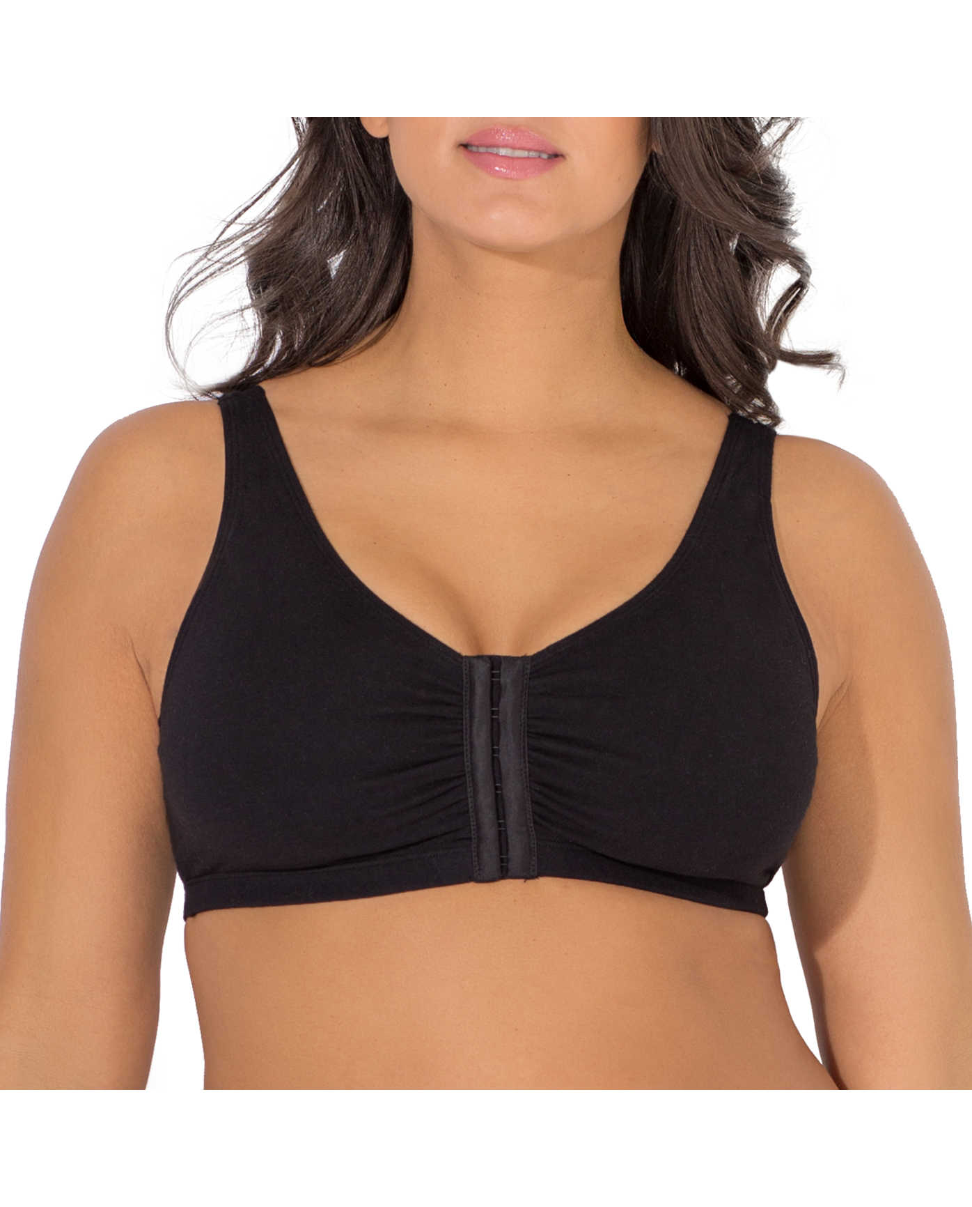 Front Button Bra, Convenient Front Button Bra,Front Closure Sports Bras  Women Cotton Ultra Soft Cup,Everyday Sleep Bras,Front Closure Cotton Sports