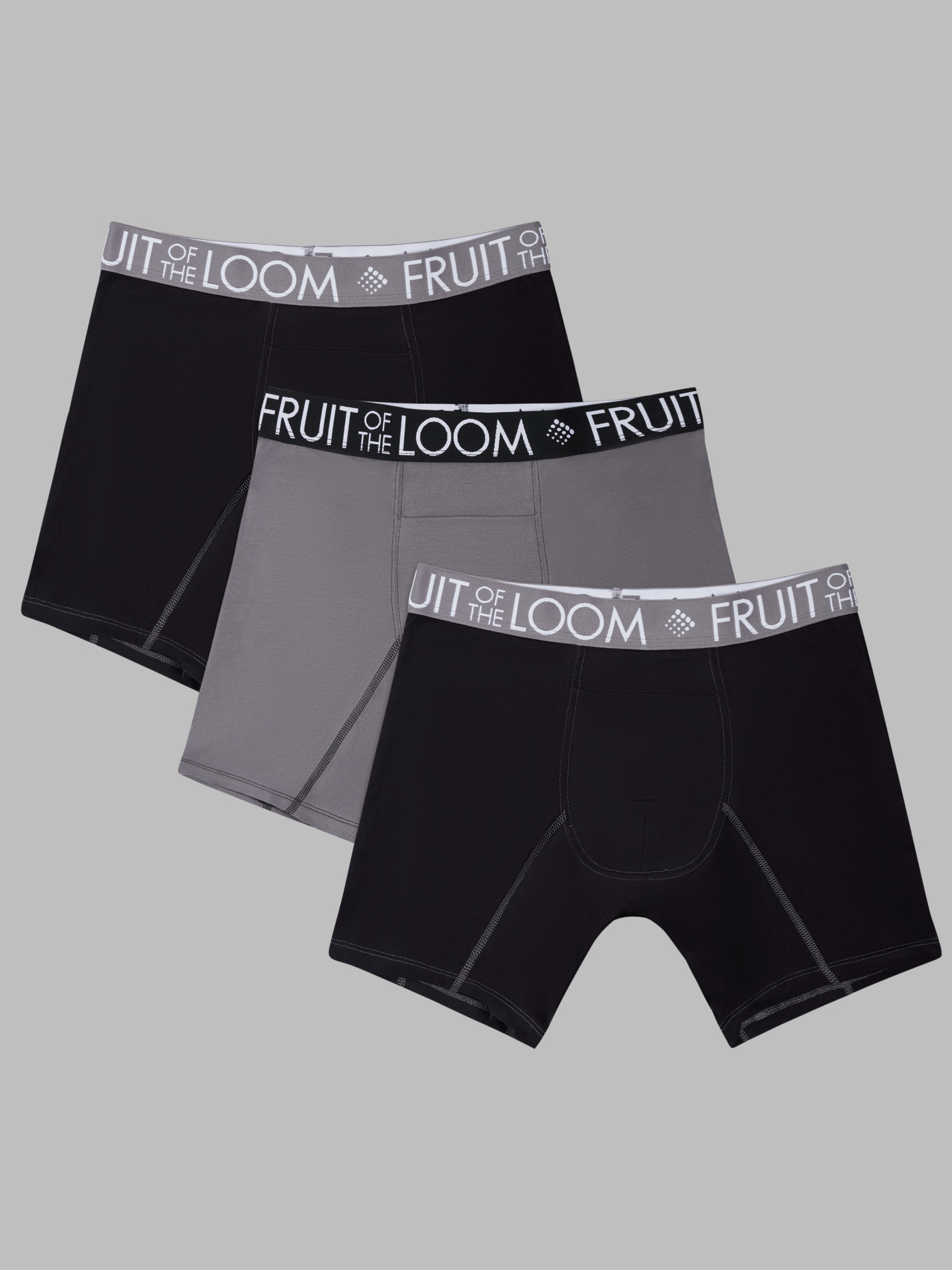 Fruit of the Loom Men's 3-Pack Breathable Micro-Mesh Short