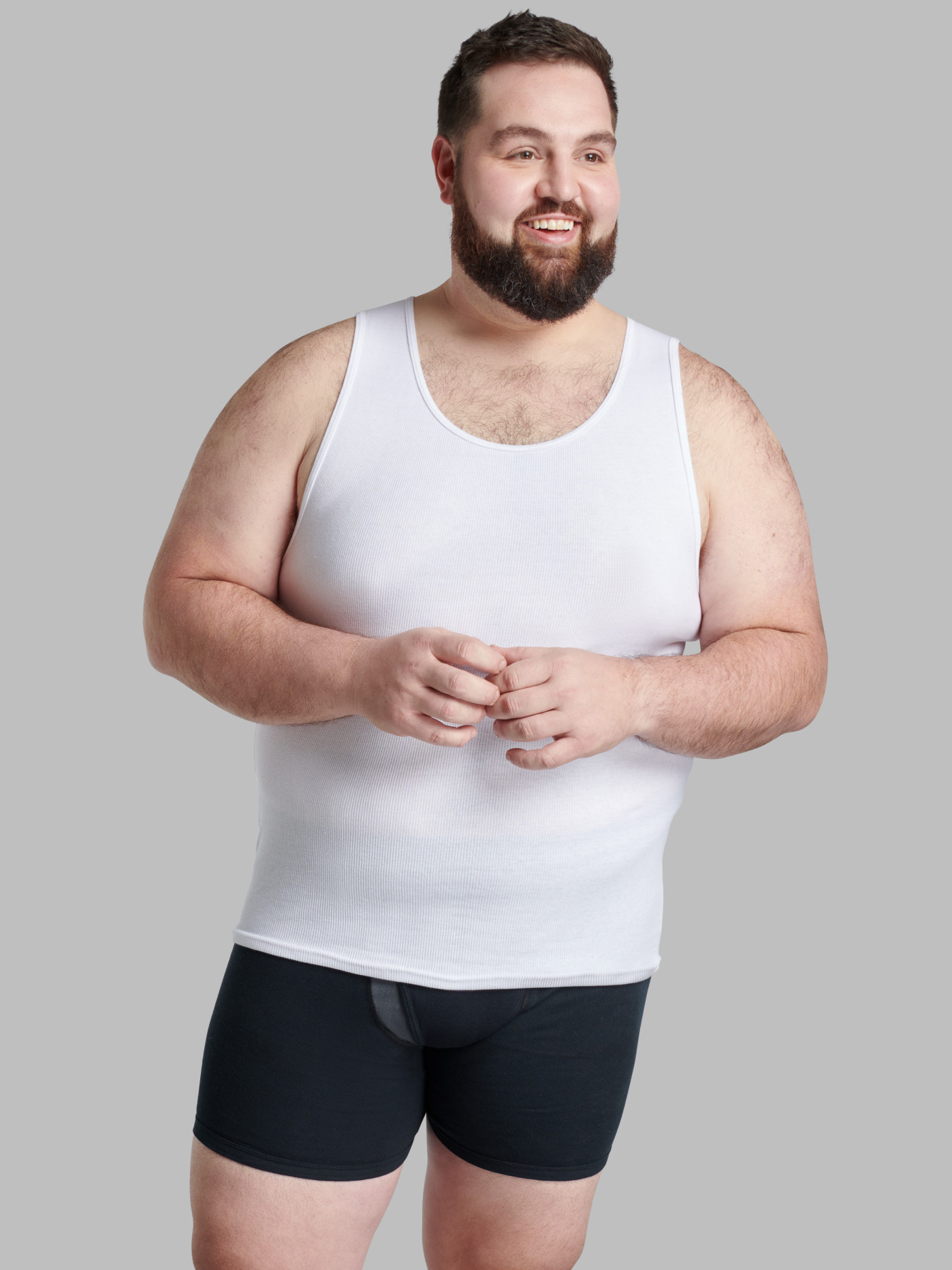 Big Men's A-Shirt, White 6 Pack