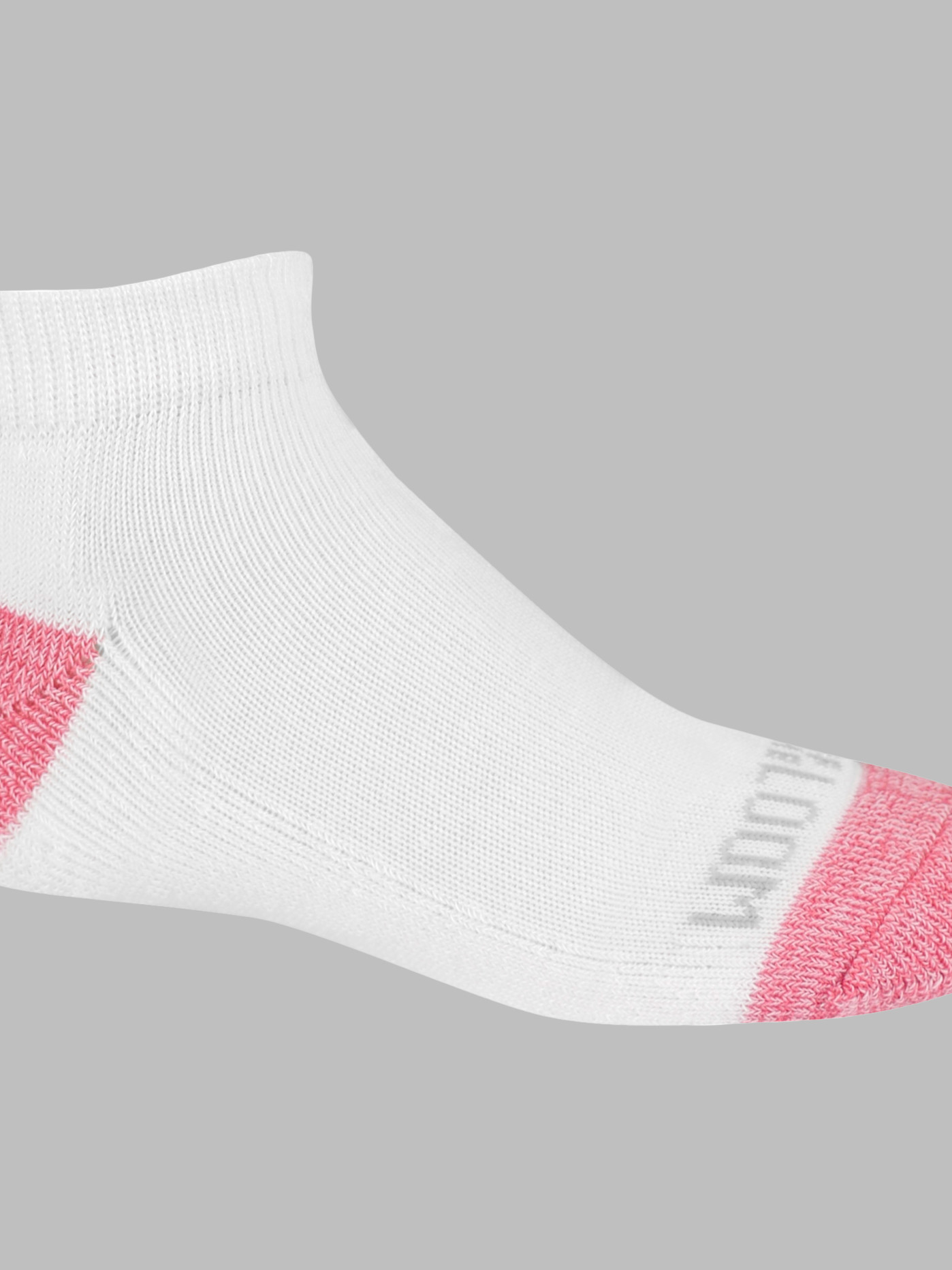 Fruit of the Loom Cushion Ankle Sport Socks for Women, White